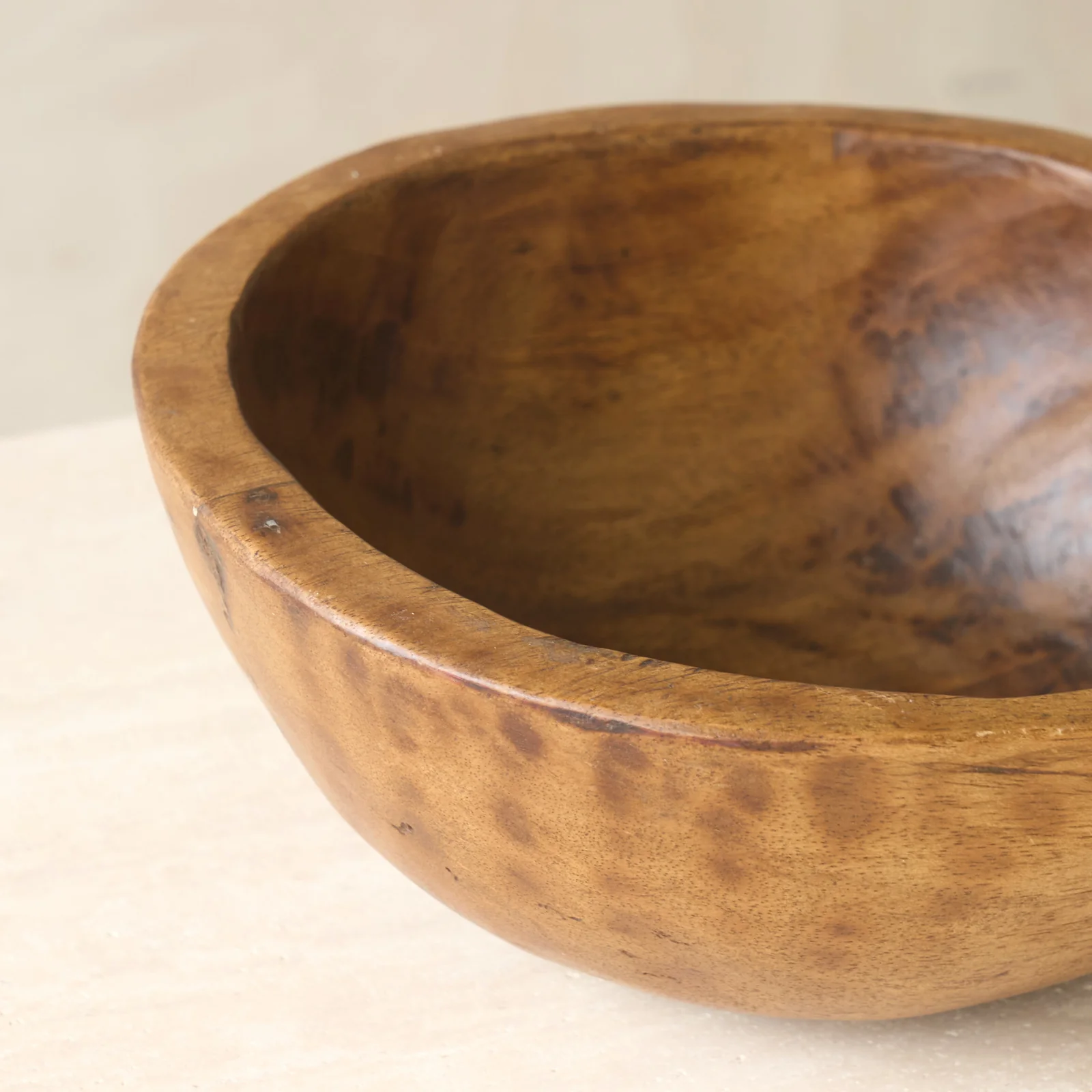 Vintage Timber Bowl | Dark Brown - Image 7