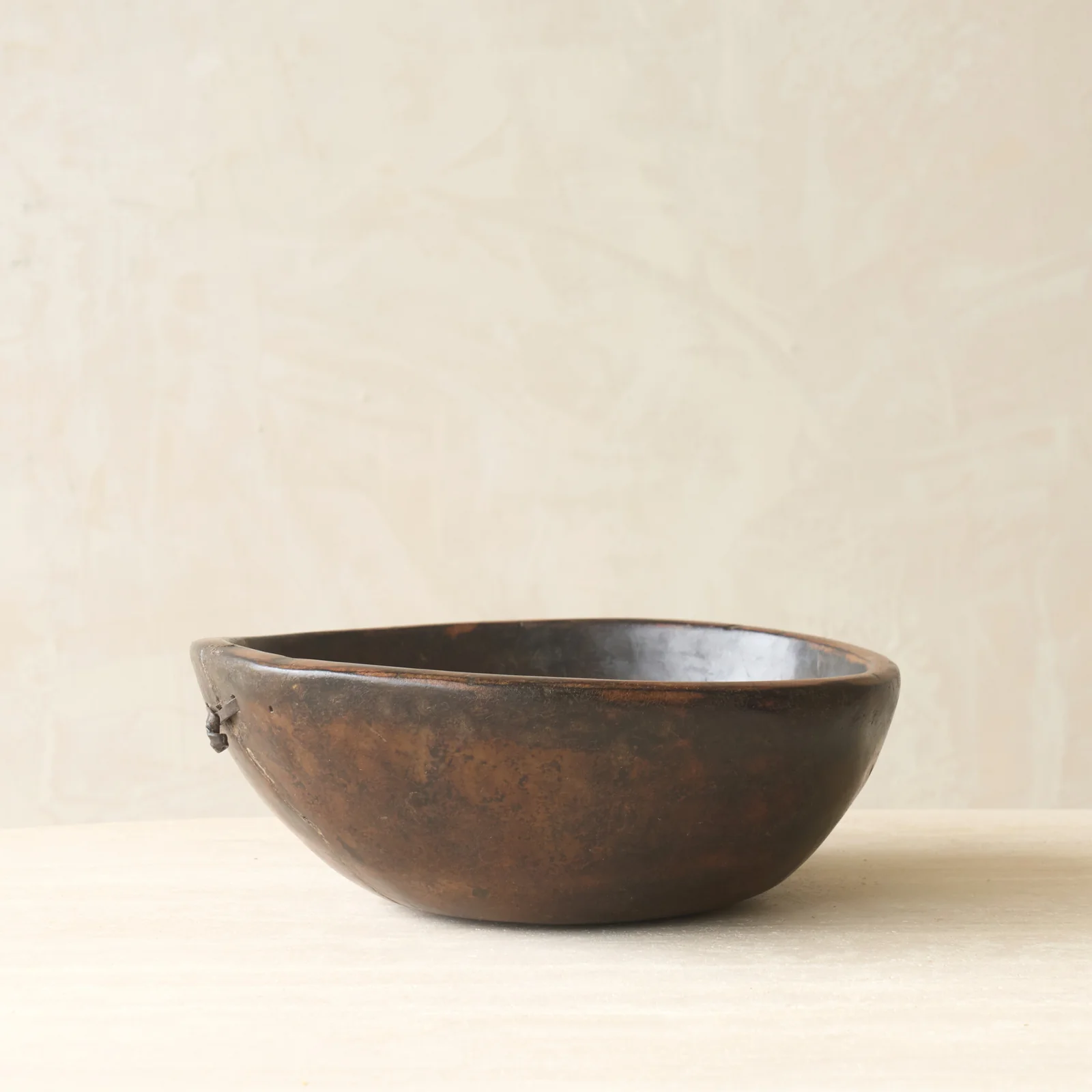 Vintage Timber Bowl | Dark Brown - Image 8