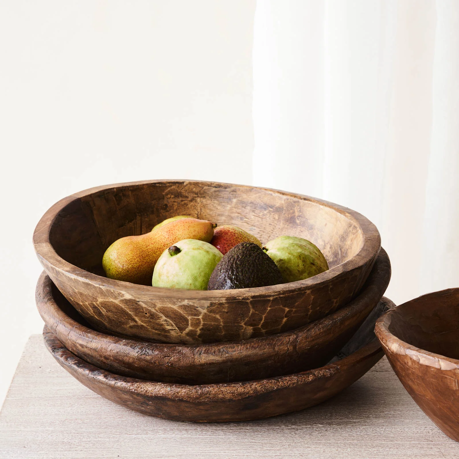 Vintage Wooden Parat Bowl - Medium - Image 51