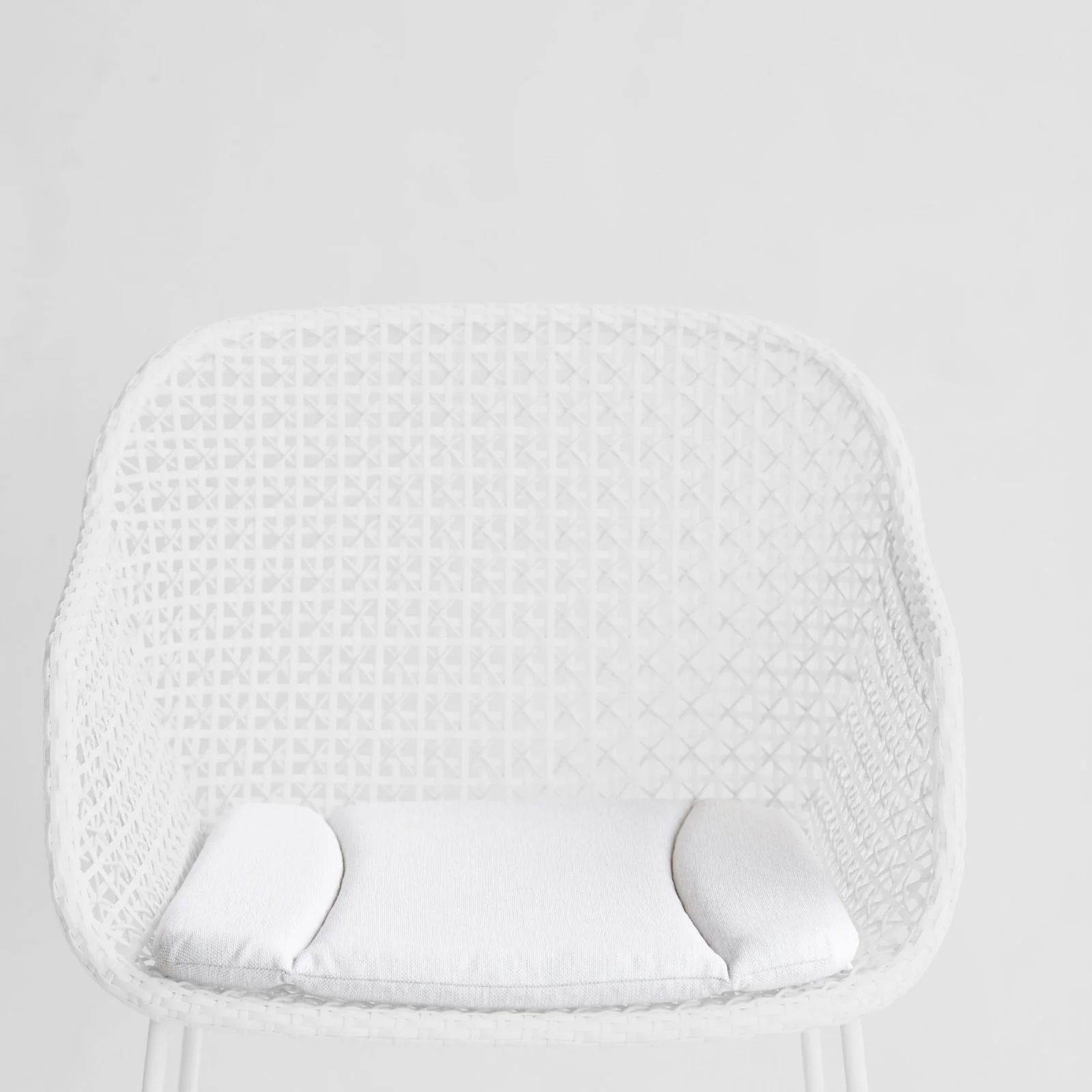 Violet Outdoor Seat Cushion | White - Image 4