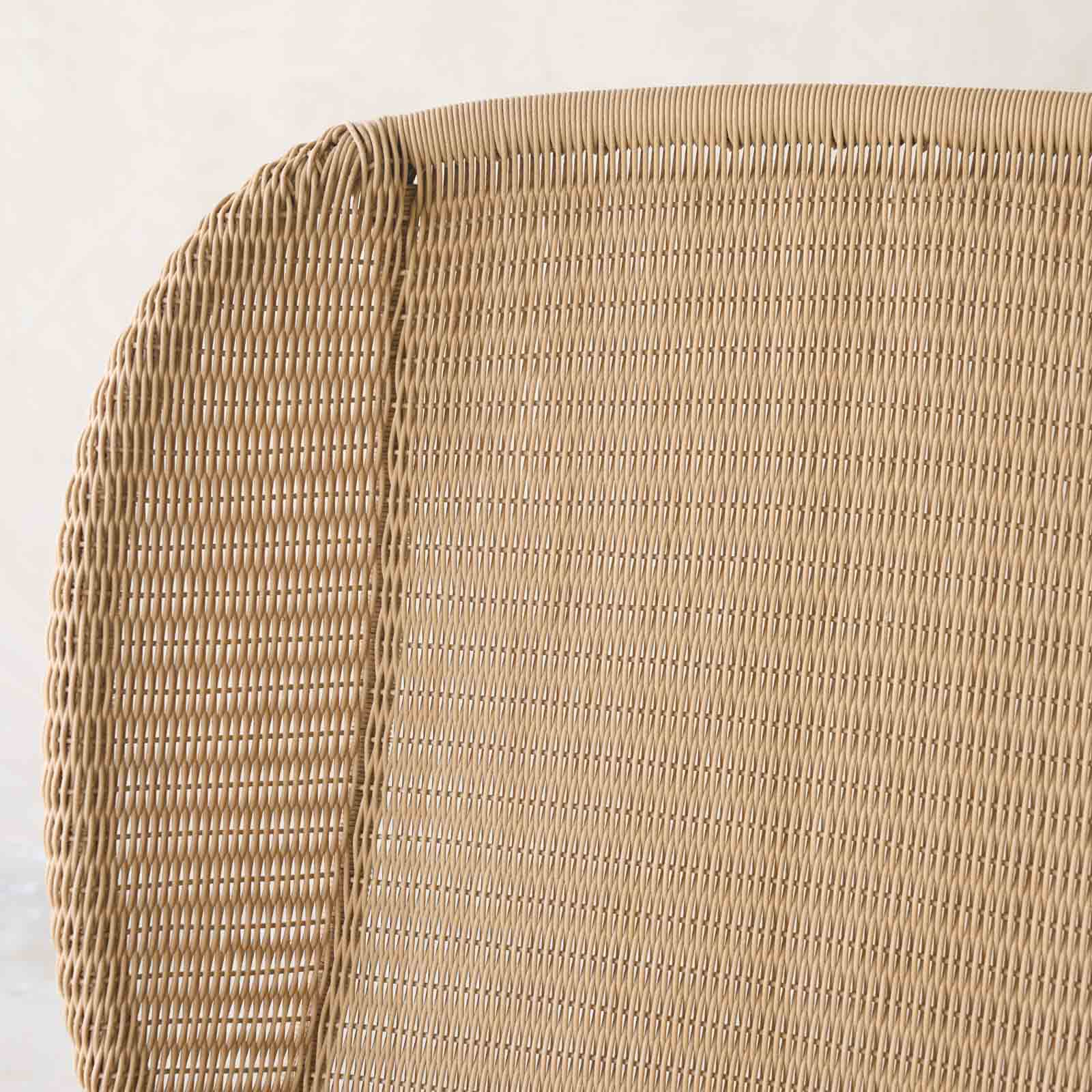 Vista Outdoor Lounge Chair | Ginger/Graphite Frame with Sesame Cushions - Image 14