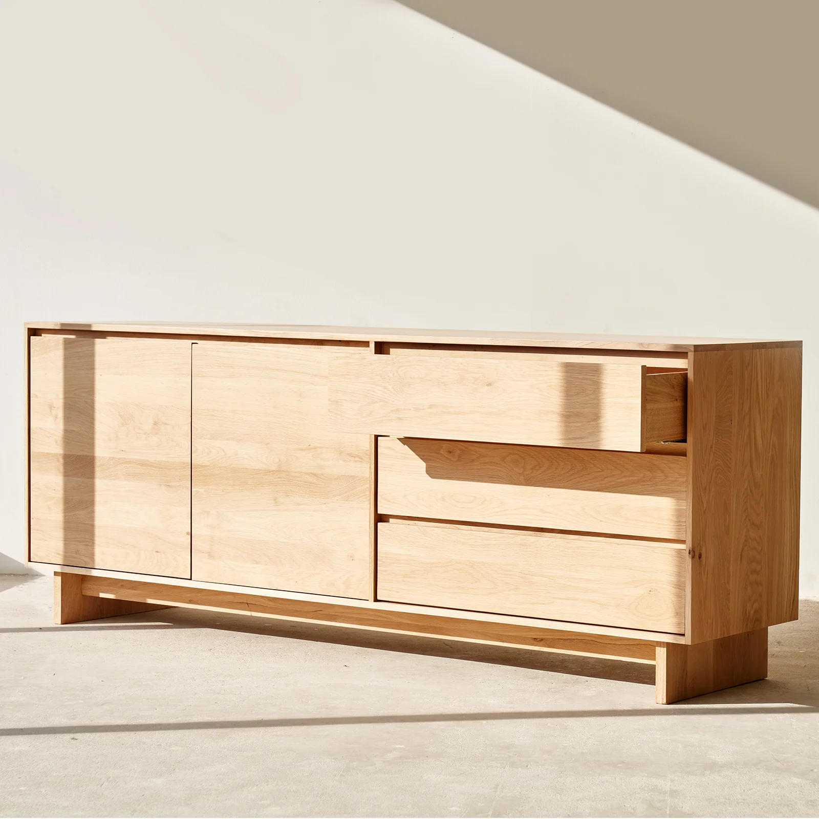 Wave Sideboard | Oak (205cm) - Image 6