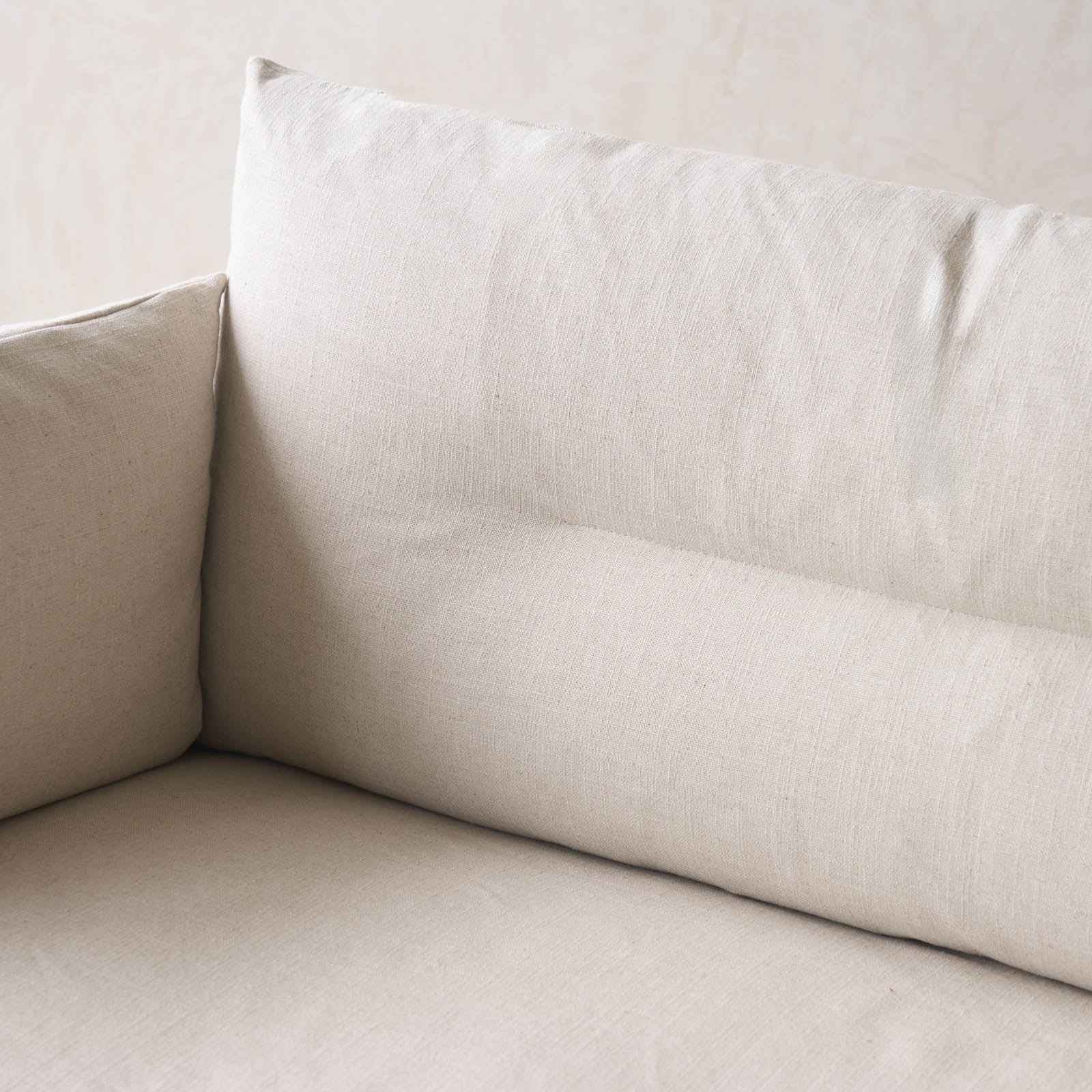 Weave Fabric Sofa | 3 Seater - Bone - Image 7