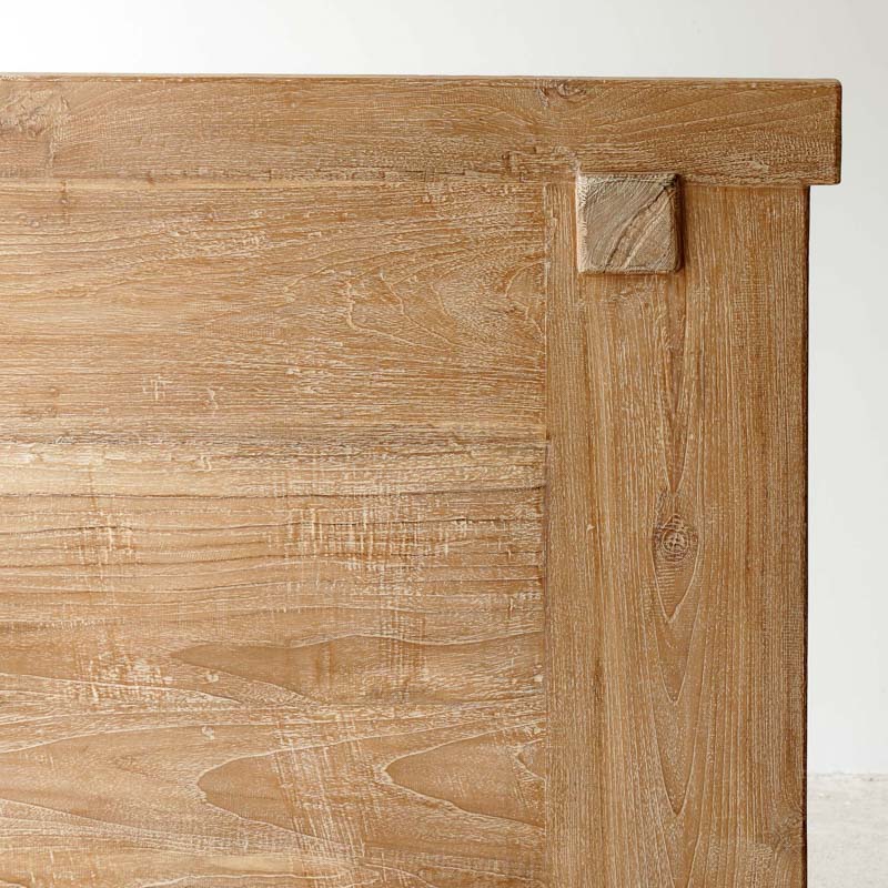 Weaving Coffee Table | Recycled - Whitewash (155cm) - Image 2