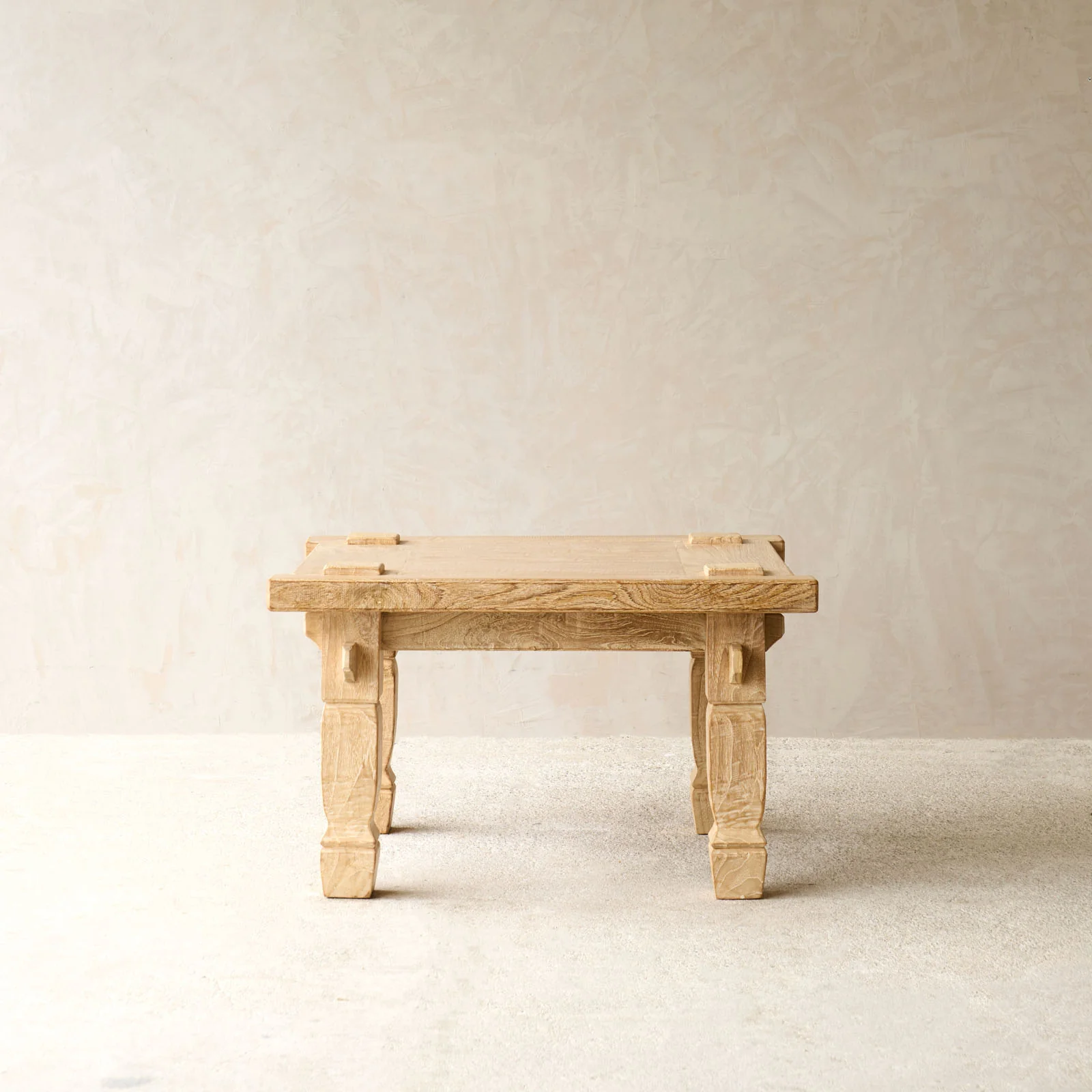 Weaving Coffee Table | Square - Whitewash (75cm) - Image 3
