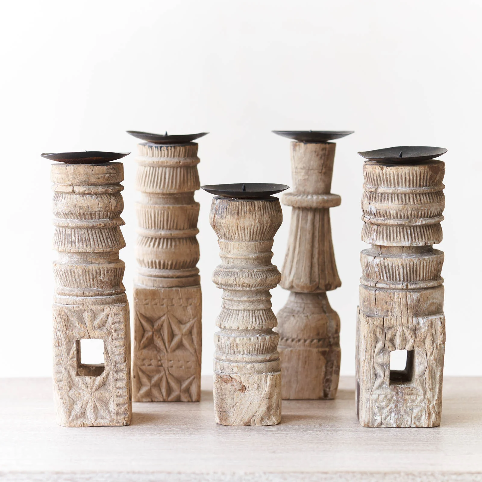 Wooden Candle Stand - Medium - Image 26