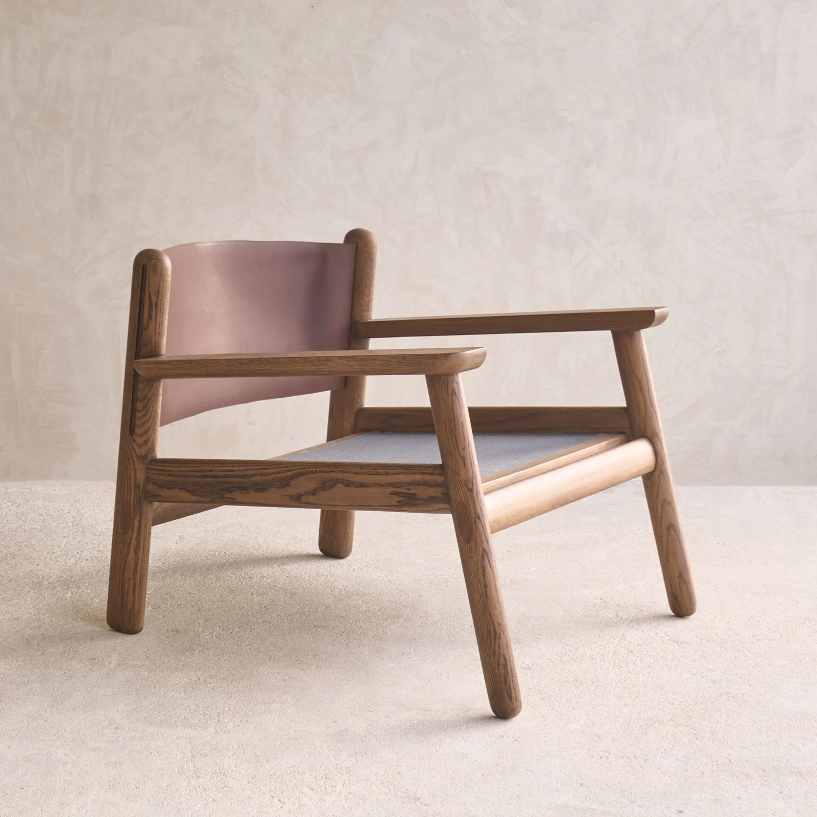 Wren Armchair | Latte Oak with Brown Leather Harness - Glen - Image 12