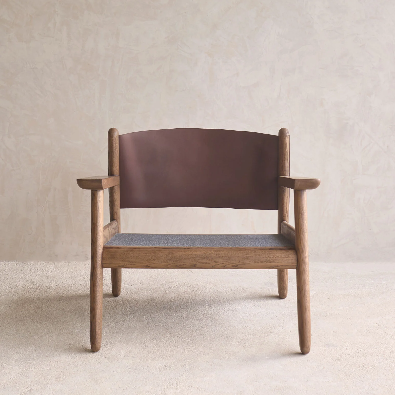 Wren Armchair | Latte Oak with Brown Leather Harness - Glen - Image 14