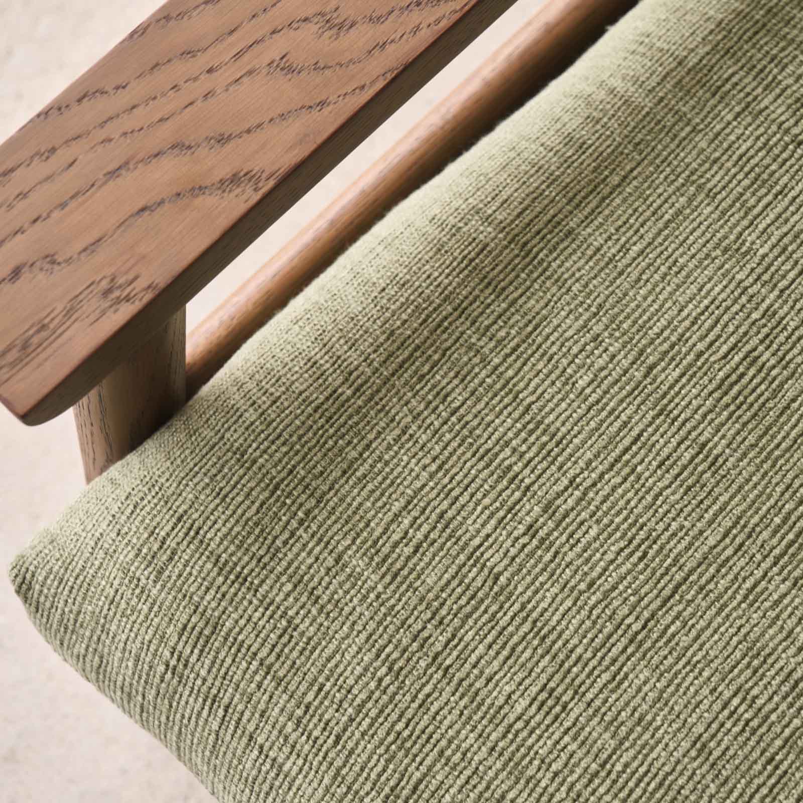 Wren Armchair | Latte Oak with Brown Leather Harness - Glen - Image 6