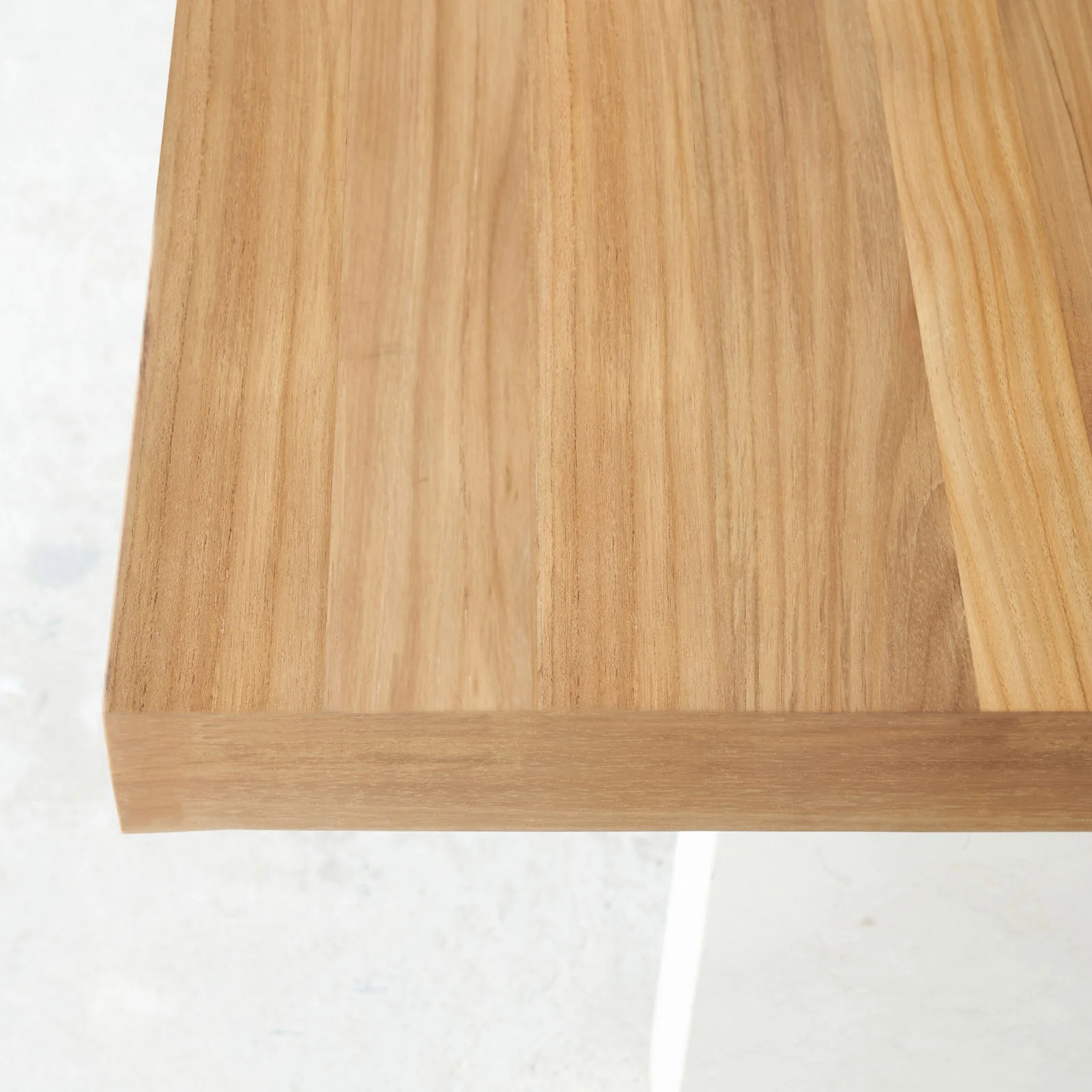Zen Dining Table | Teak Top with Marble Base - Image 4